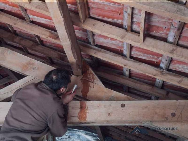 Recherche de fuite de toiture — chantier Altys Toiture à Bordeaux